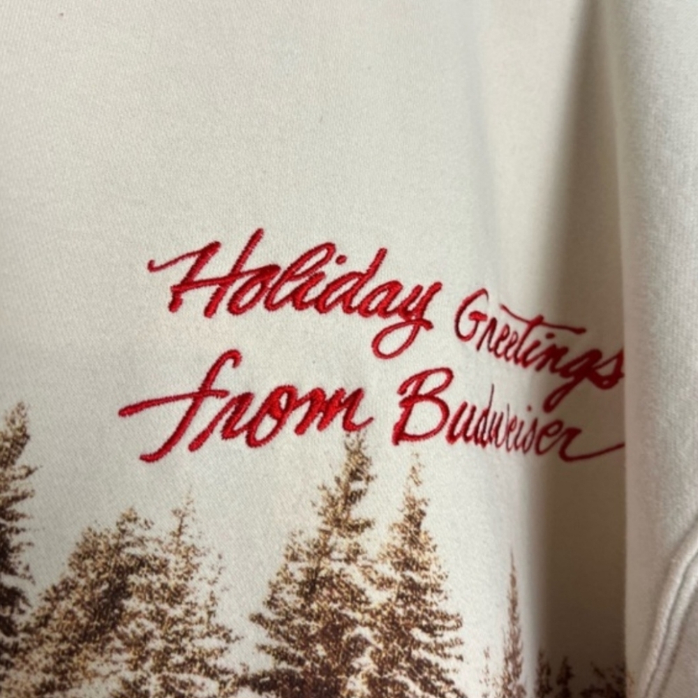 Abercrombie & Fitch Festive Horse-DrawnSweatshirt- Medium SOUGHT AFTER VIRAL - Picture 5 of 9